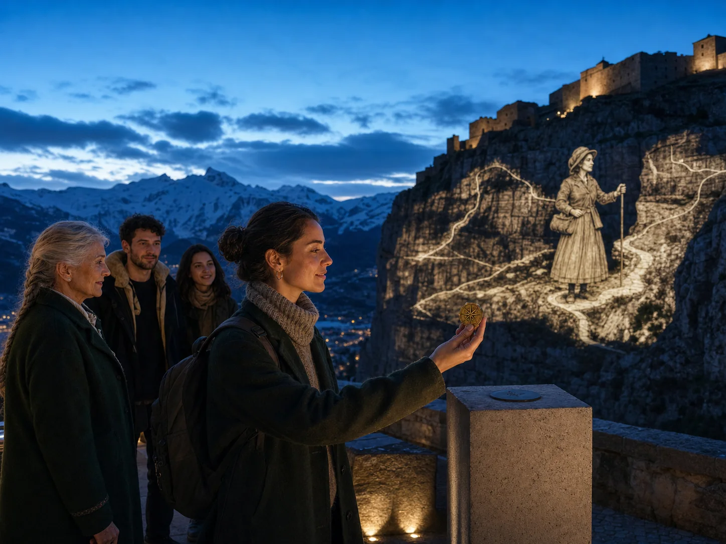 Una visitante revela una ruta histórica en el paisaje
