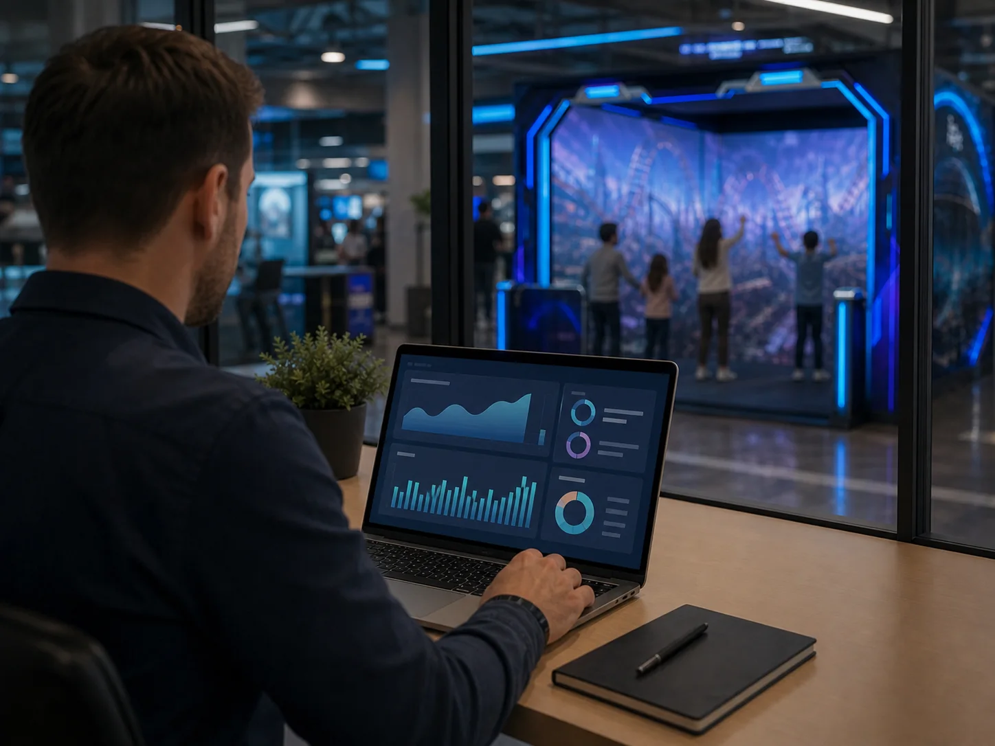 Dashboard di Play Dome con sessioni, disponibilità e ricavi
