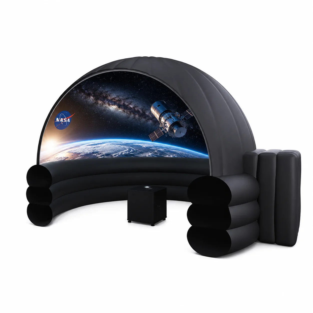 Render della cupola Tholus Air con sistema di proiezione interno