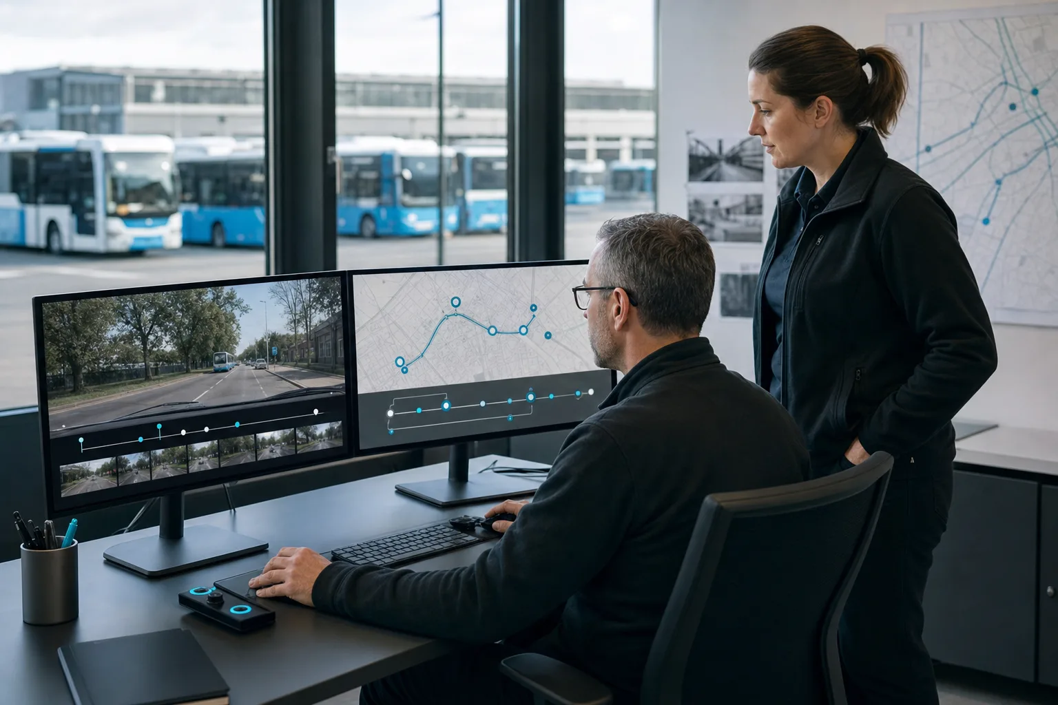 Un formatore trasforma la registrazione e la mappa della linea in un percorso didattico verificabile