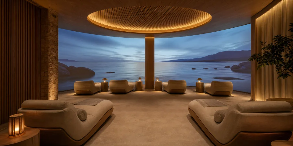 Soma Reale, stanza immersiva dedicata al relax in spa e hotel